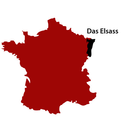 Karte Frankreichs